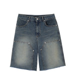 Nook's Rivet Square Denim Shorts
