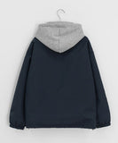 Kenk Layered Over Hood Blouson Jumper