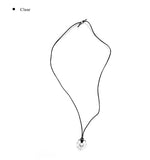 Glass Flower Ball Necklace