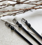 Meshu Suede Flare Long Skirt (Belt Set)