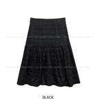 Kotori slit check midi skirt