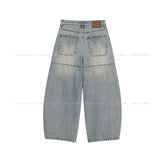 As Vintage Cut-out Wide Denim Pants