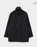 Foru High Neck Turtleneck Midi Coat