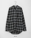 [unisex] Mesha Over Check Shirt