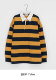 Kiyan Collar Stripe Over Long Sleeve Tee