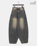 Gent Curve Balloon Wide Denim Pants