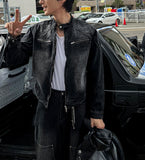 Generic Patch Cut China Neck Washing Denim Jacket