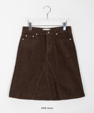 Benid Corduroy Midi Skirt