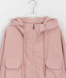 Pdon Pocket String Crop Hood Jumper