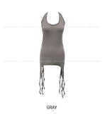 Rippy Strap Layered Halter Tank Top