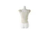 Hope Flower Shirring Layered Sleeveless