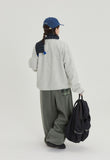 [BAONHAUS] Amoki check color matching fleece banding jogger pants