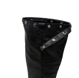 Snap Buckle Slouch Boots