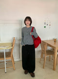 Recomi Cable Round Wool Knit Cardigan