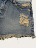 Bohemian Fringed Short Denim Pants
