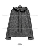 Daford color matching knit hoodie
