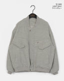 [Quilted lining] Polva brush mohair zipper blouson jumper