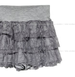 Lace Tiered Mini Skirt