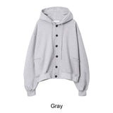 Hella Overfit Hooded Button Jacket