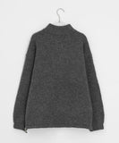 Nokyu Color Half Zip-Up Collar Wool Knit