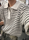 Lewen Striped Collar Knit