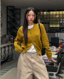 [U-BASIC/wool30%] Autumn Daily Round Cardigan