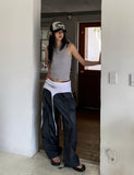 Hover Crack Pigment Big Pocket Cargo Pants