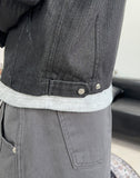 Karen Diagonal Herringbone Crop Jacket