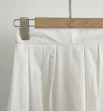 Shooly Pintuck Banding Flare Long Skirt