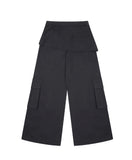 [mnem] strap cargo skirt pants