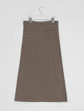 Neiro Cotton Dot Maxi Long Skirt
