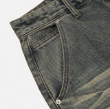 Denti Damage Brush Denim Pants