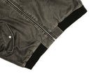 Chrissy leather MA-1 padded jumper