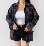Today Check Loose Fit Long Sleeve Shirt