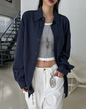 EZ Summer Stripe Overfit Shirt