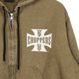 Kira Vintage Quilted Hooded Jumper