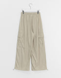 Rippat Banding Cargo Nylon Wide Pants