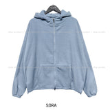 Toto Fleece String Two-Way Hooded Zip-Up