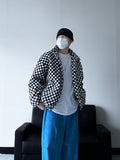 Checker Fleece Quilted Jumper