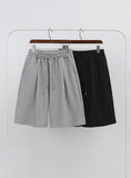 Cotton Pintuck Bermuda Training Pants