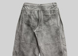 Snap Wide Dirty White Denim