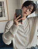Talo Rib Henley Neck Knit