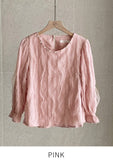 Maiden Wave Lace Three Quarter Sleeve Blouse