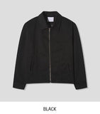 Dirt incision dyeing semi crop jacket