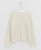 Dean News Button Wool Round Knit Cardigan