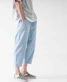 public banding wide denim pants
