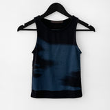 Euron Deep Blue Printed Sleeveless