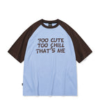 Cute Chill Raglan Short Sleeve Tee