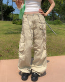 Multiple Pocket Low Cargo Pants