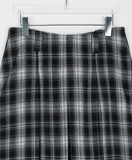 Tamoni wool check pleated midi skirt